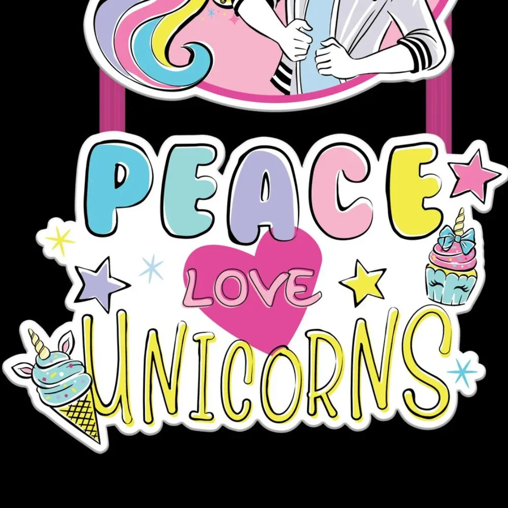 Peace Love Unicorns Wall Art Hanging Sign Girl's Room Playroom 6.5 x 11.5 NEW